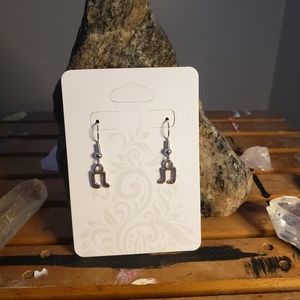 Handmade music note earrings